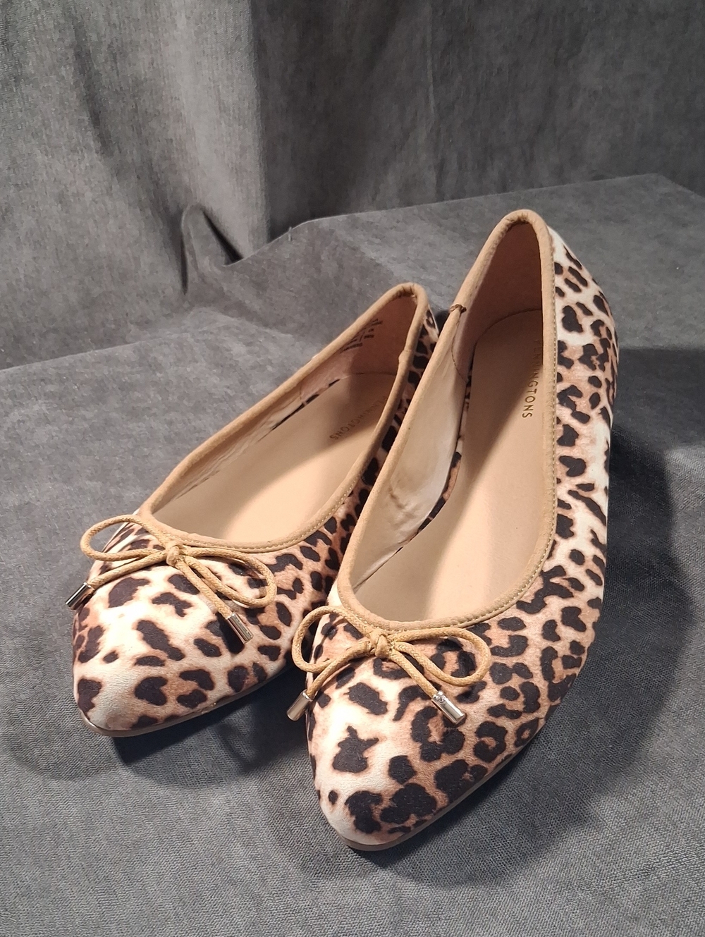 Penningtons Cheetah Print Extra Wide Width Slip On Ballet Flats NWT 11WW
